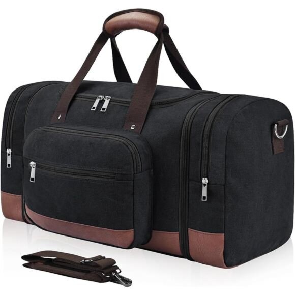 Other - Expandable Duffle Bag for Men, Black